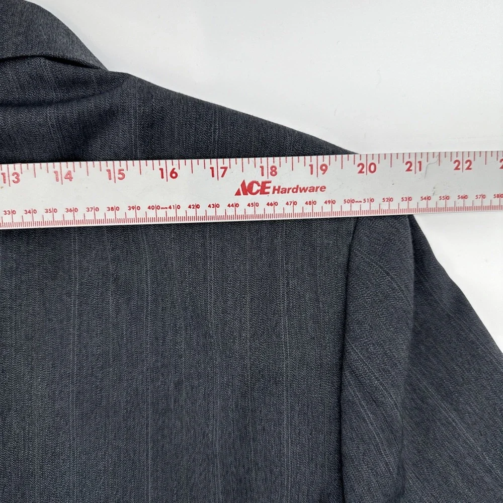 Andrea Da‎ Cosssato Gray Pinstriped 40L Suit Jacket
